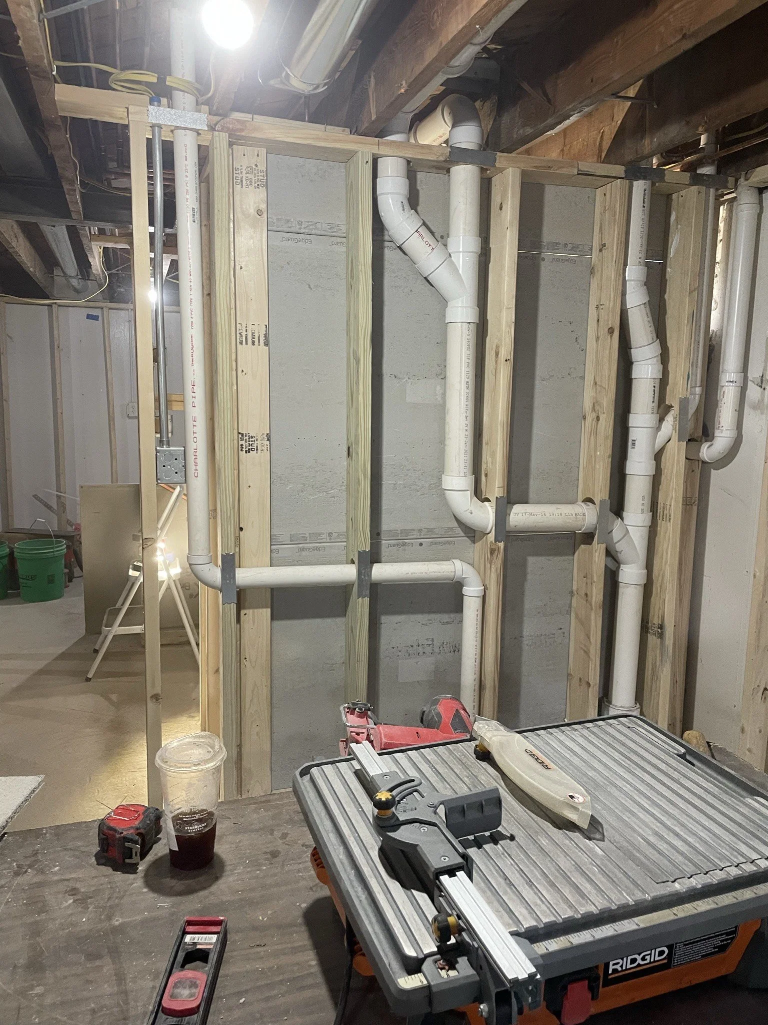 Basement bathroom