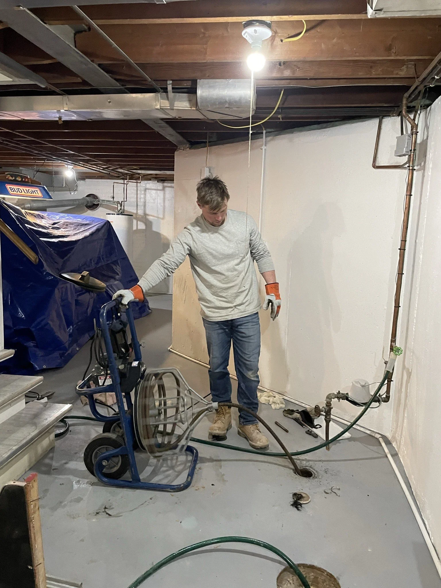 Drain rodding